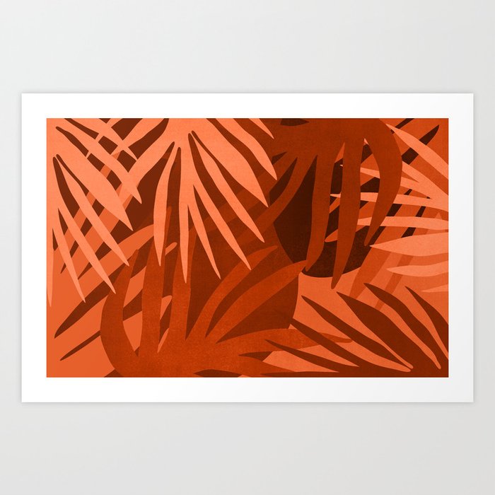 Tropical Terracotta Art Print