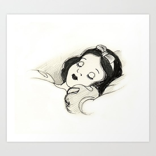 Snow White Art Print
