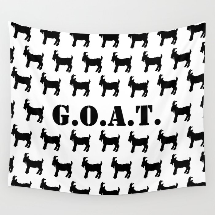 The GOAT Print Wall Tapestry