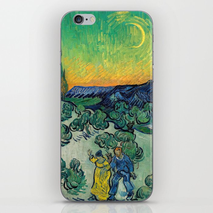 Vincent van Gogh - Moonlit Landscape with Couple Walking iPhone Skin