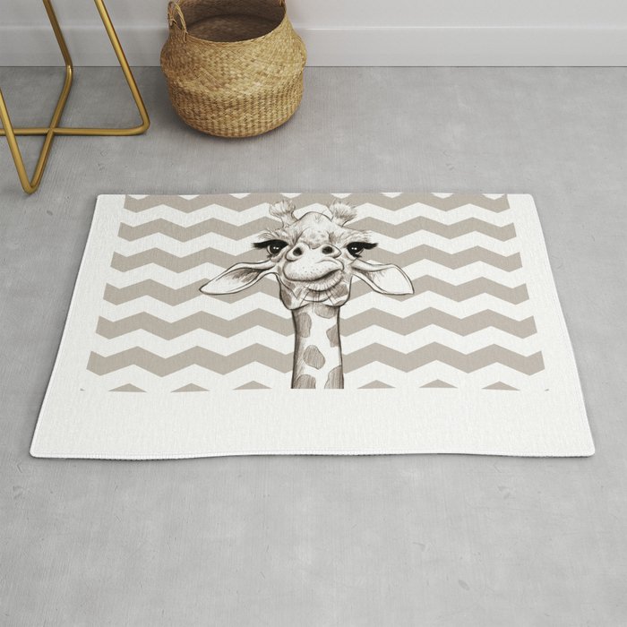 Sketchy Giraffe  Rug