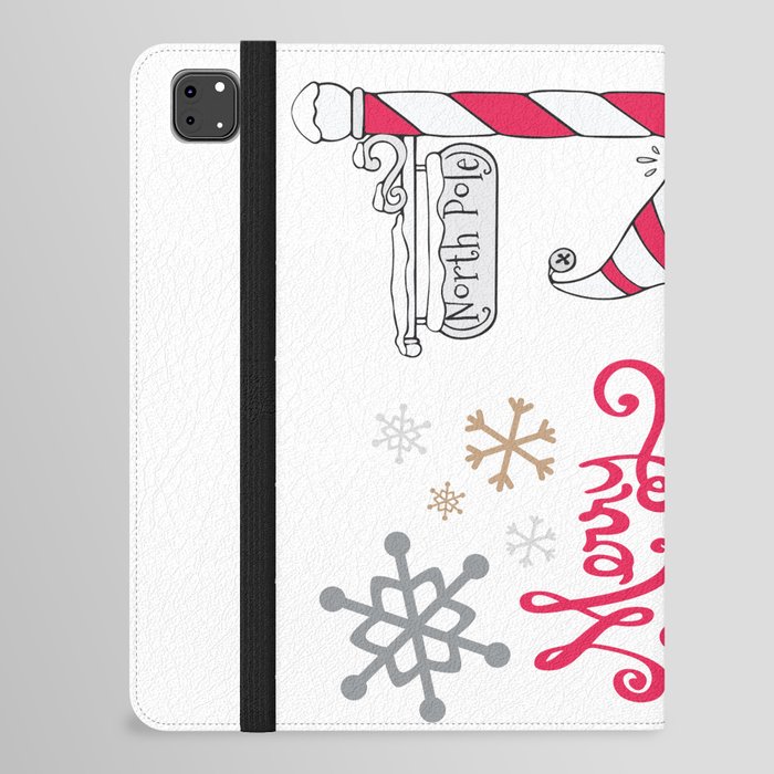 Merry Christmas Elf iPad Folio Case