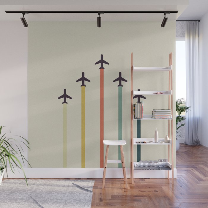 Airplanes Wall Mural