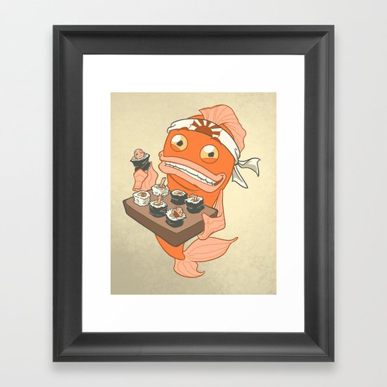 Sushi Fish 2 Framed Art Print