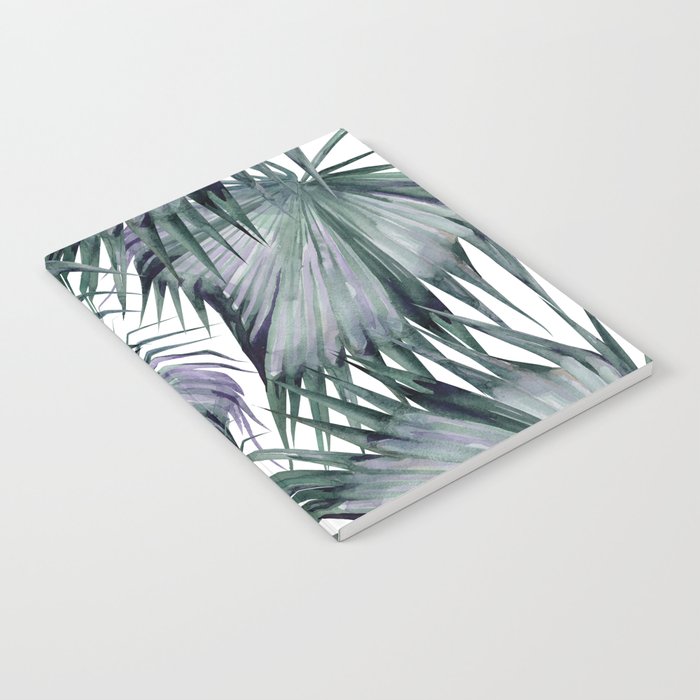 Tropical Leaves Green Notebook