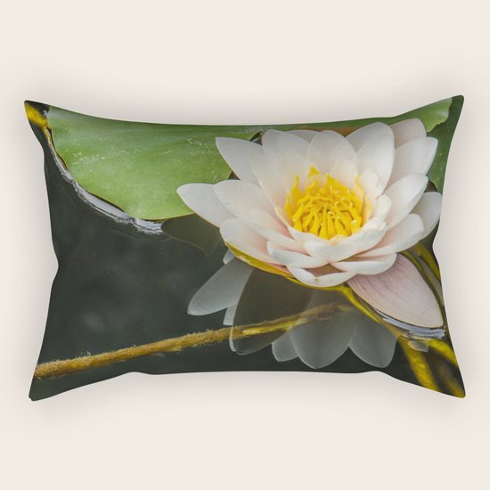 Water Lily Rectangular Pillow