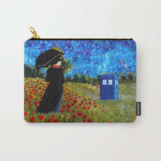 mary poppins and phone box at rose field iPhone 4 4s 5 5c 6, pillow case, mugs and tshirt Carry-All Pouch