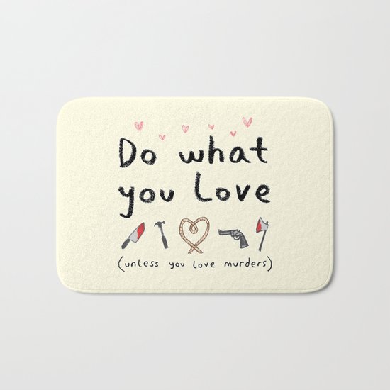Motivational Poster Bath Mat