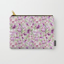pencil orchid - peach, beautiful flower Carry-All Pouch | Digital, Floral, Flower, Natural, Flowers, Tropical, Garden, Orchids, Plants, Flowergarden 