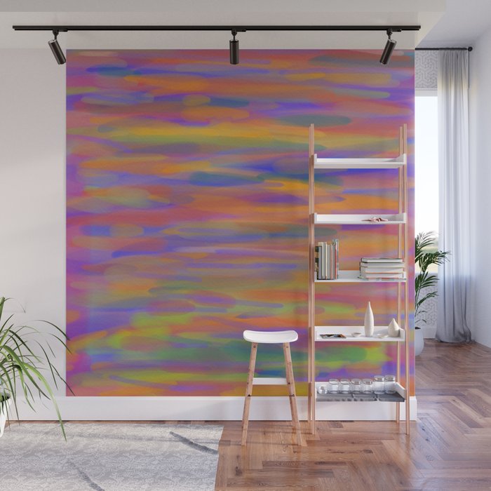Purple landscape Wall Mural by Sébastien BOUVIER Society6