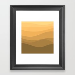 Deep yellow sea Framed Art Print