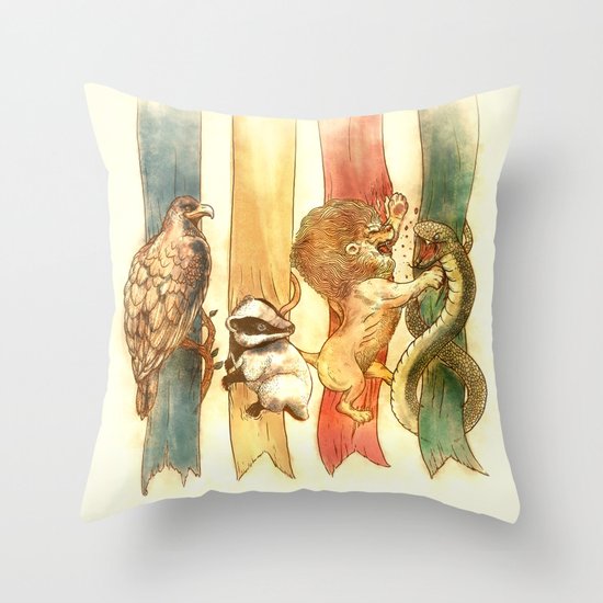 House Brawl Throw Pillow