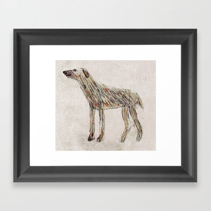 Paddy the Wolfhound Framed Art Print