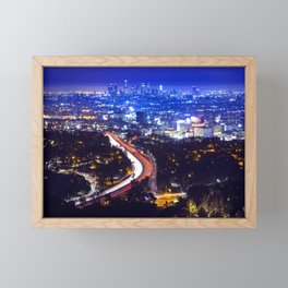 Midnight Los Angeles Framed Mini Art Print