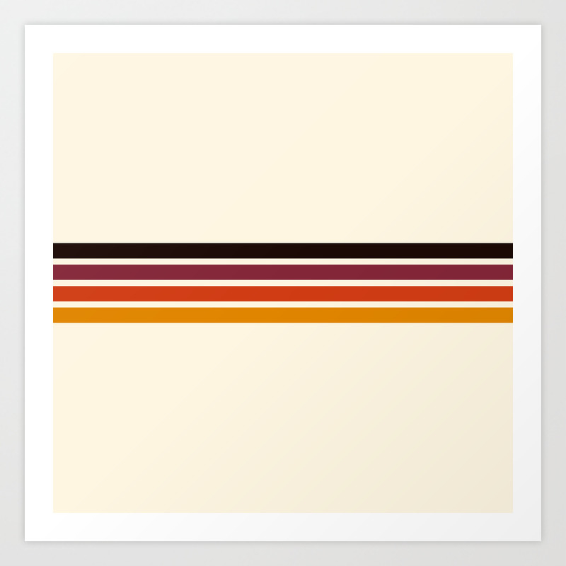 Retro Racing Stripes Art Print By Alphaomega Society6
