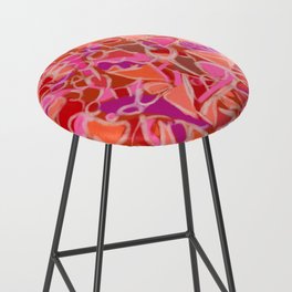 Red One: a pink & coral saturation  Bar Stool