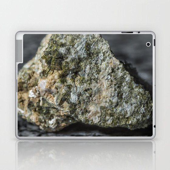 Epidote resting on granite Laptop & iPad Skin