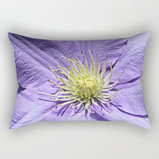 Clematis Flower Rectangular Pillow