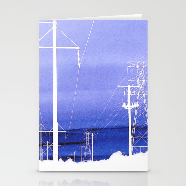 Electric blues Stationery Cards