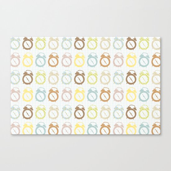 clocks pattern Canvas Print