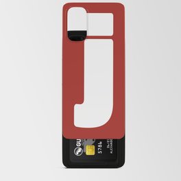 j (White & Maroon Letter) Android Card Case