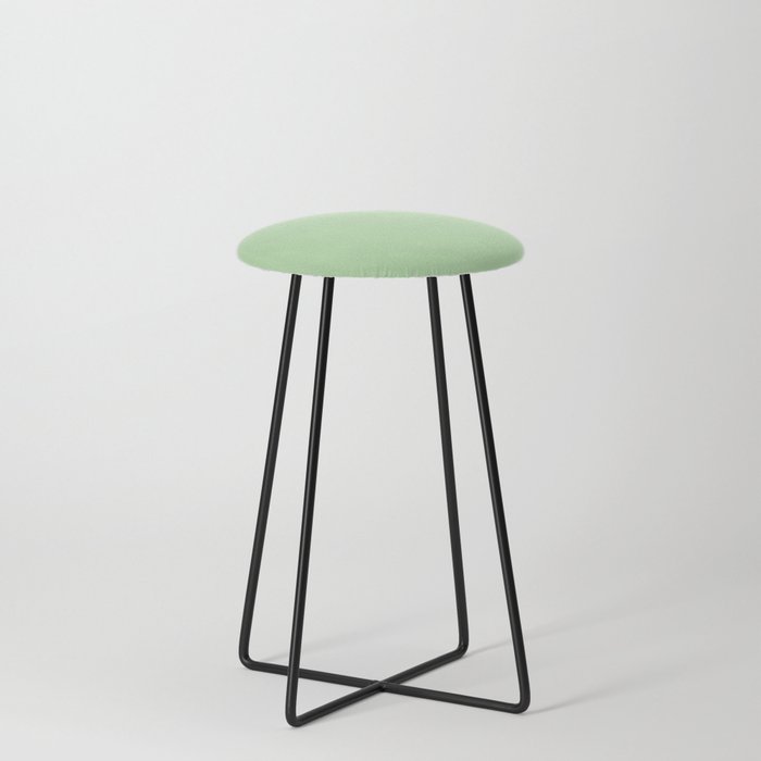 PASTEL GREEN SOLID COLOR Counter Stool