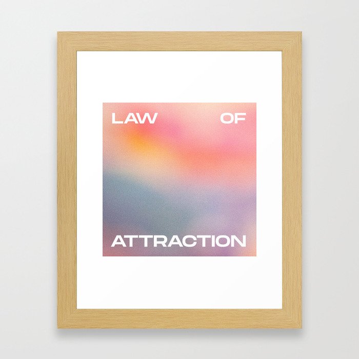 Law of attraction Framed Art Print