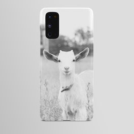 Angelic Baby Goat B&W Android Case