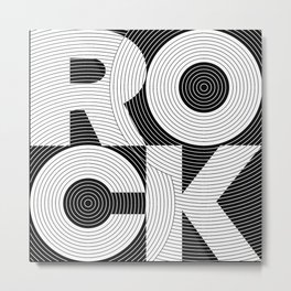 ROCK GROOVE ver2 Metal Print | Drums, Concert, Check, Summer, Graphicdesign, Bass, Music, Keyboard, Rythm, Rocknroll 