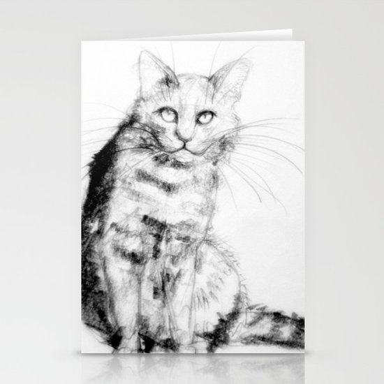 ちょっとしぶい猫 Stationery Cards