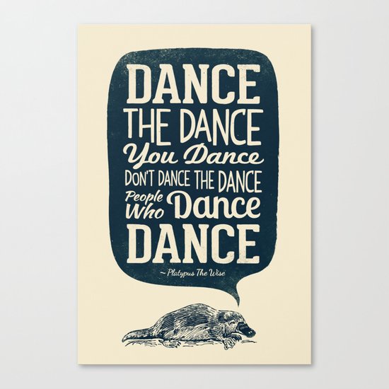 Platypus The Wise Canvas Print