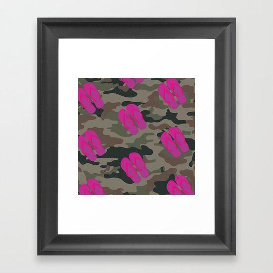I saw Cady Heron wearing army pants and flip flops ... - quote from Mean Girls Framed Art Print
