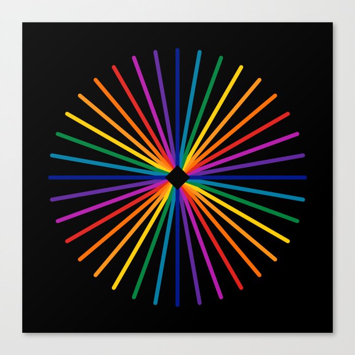 Spectrum Starburst Canvas Print