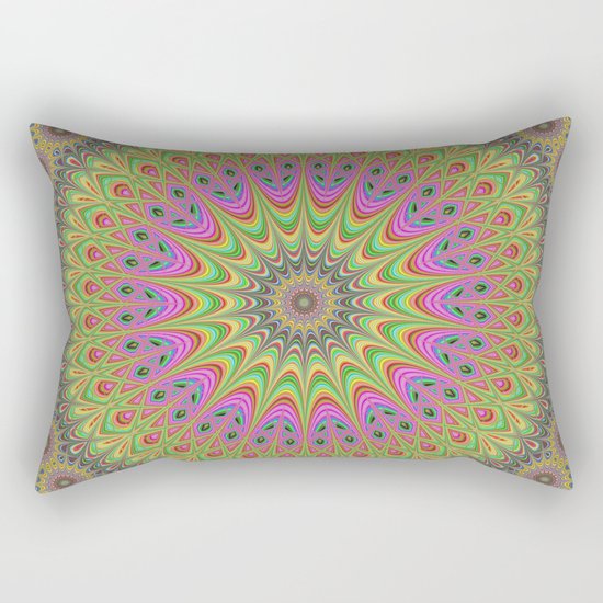 Floral ornament mandala Rectangular Pillow