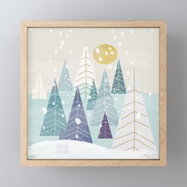 Winter Landscape Framed Mini Art Print