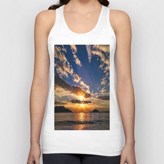 blue sea Unisex Tank Top
