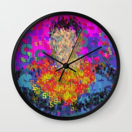 Super Type Man - Abstract Pop Art Comic Wall Clock