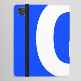 Letter Q (White & Blue) iPad Folio Case