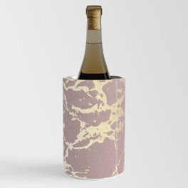 Kintsugi Ceramic Gold on Clay Pink Wine Chiller