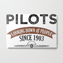Pilot Proud Aviation Lover Gift Idea Metal Print | Aerospace, Pilot, Cockpit, Plane, Airplane, Monitors, Graphicdesign, Giftidea, Aviation, Fighterpilot 