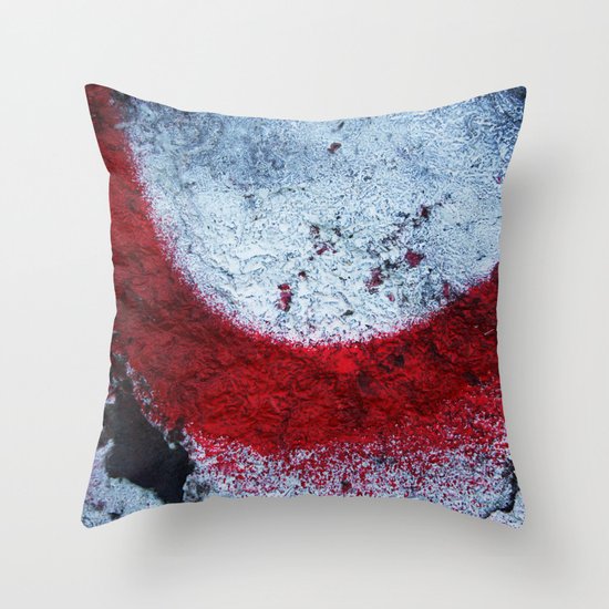 Red Paint Throw Pillow