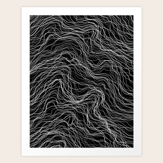 White Veins Art Print