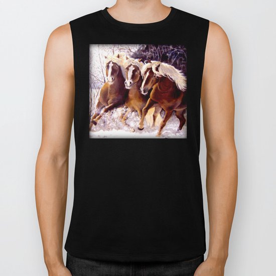 Three Beauties Biker Tank