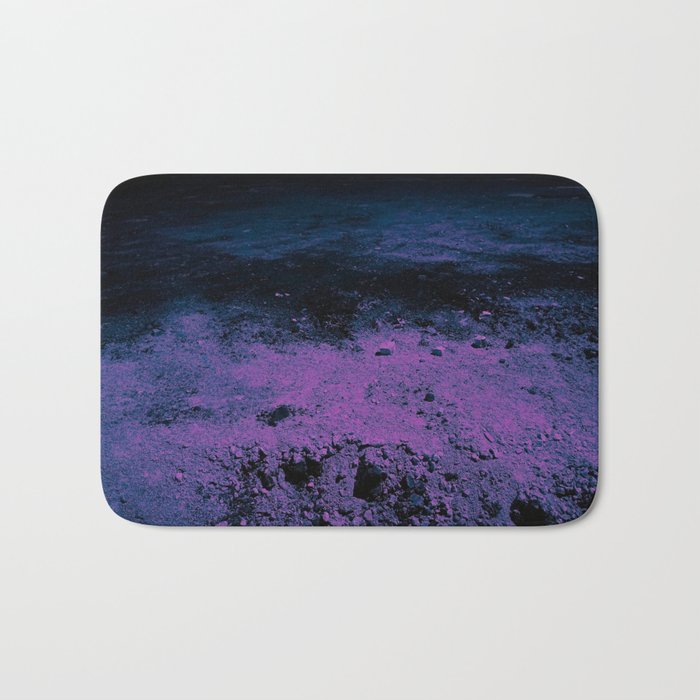 Step on the Purple Planet Bath Mat