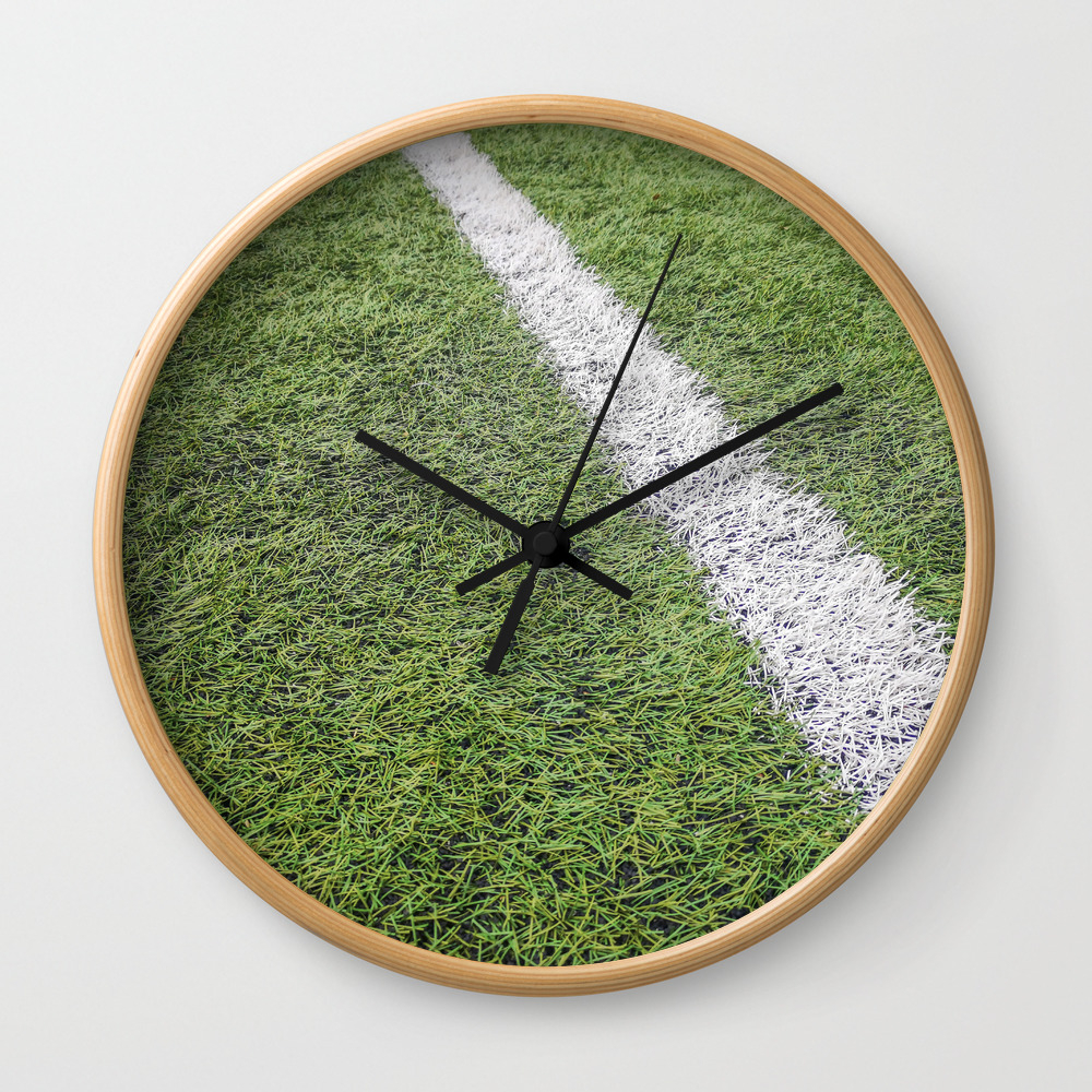 Sideline Football Field Sideline Chalk Mark Artificial Grass