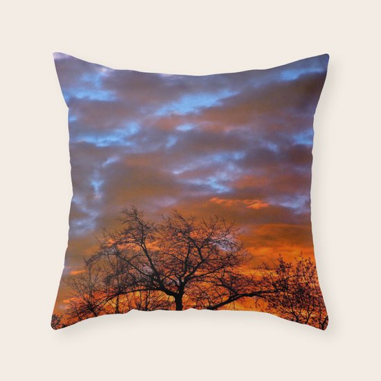 Winter Sunrise Throw Pillow