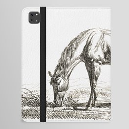 A Grazing Horse - Vintage Illustration iPad Folio Case