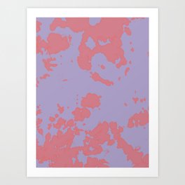 Lavender & Peach Art Print