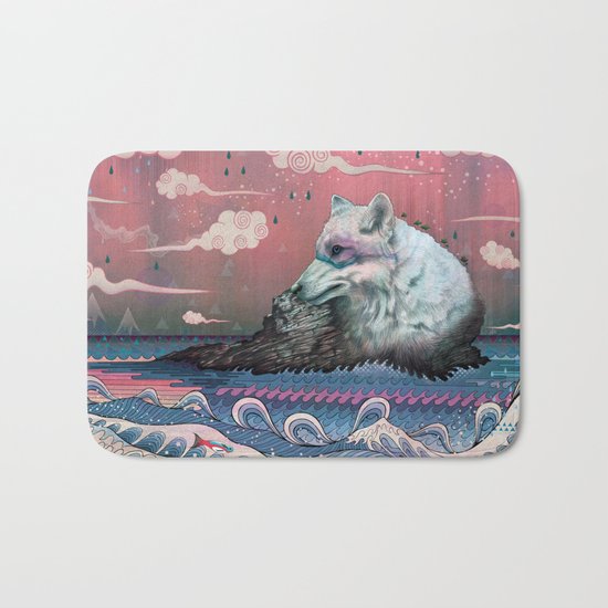Lone Wolf Bath Mat