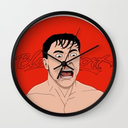 Bloodsport Van Damme - Martial Arts Flicks  Wall Clock